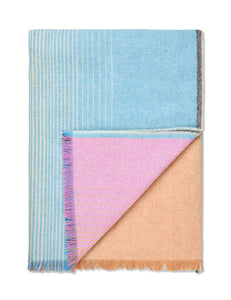 Elvang Denmark Carte Postale throw Throw Blue-pink