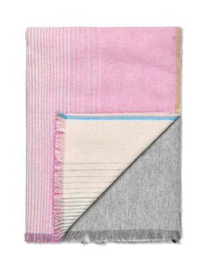 Elvang Denmark Carte Postale throw Throw Pink-grey