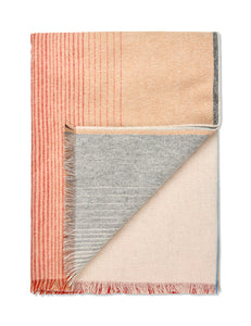 Elvang Denmark Carte Postale throw Throw Red-grey