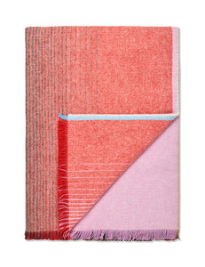 Elvang Denmark Carte Postale throw Throw Red-pink