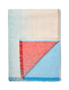 Elvang Denmark Carte Postale throw Throw White-blue