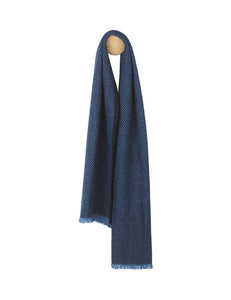 Elvang Denmark Edinburgh tørklæde Scarf Ocean blue/navy