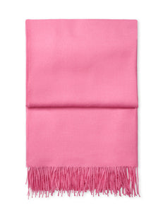 Elvang Denmark Luxury plaid Throw Pink