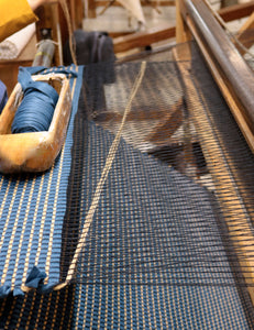 Elvang Denmark Hazelnut gulvløber 60x180 cm Floor runner Indigo blue