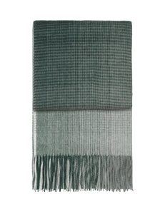 Elvang Denmark Horizon plaid Throw Evergreen