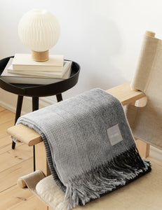 Elvang Denmark Horizon plaid Throw Grey