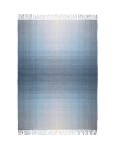 Elvang Denmark Horizon plaid Throw Midnight blue