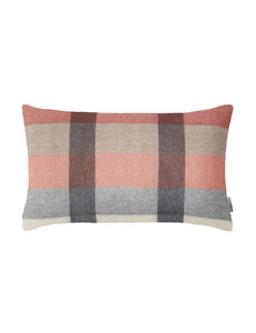 Elvang Denmark Intersection pudebetræk 30x50 cm Cushion Rusty red/white/grey