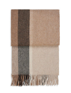 Elvang Denmark Manhattan plaid Throw Beige