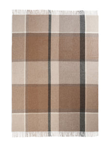 Elvang Denmark Manhattan plaid Throw Beige